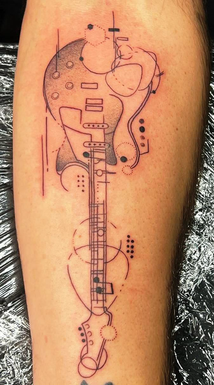 Guitar Tattoo Photograph