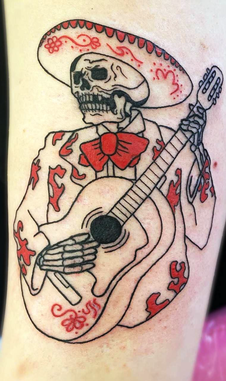 Guitar Tattoo Picture