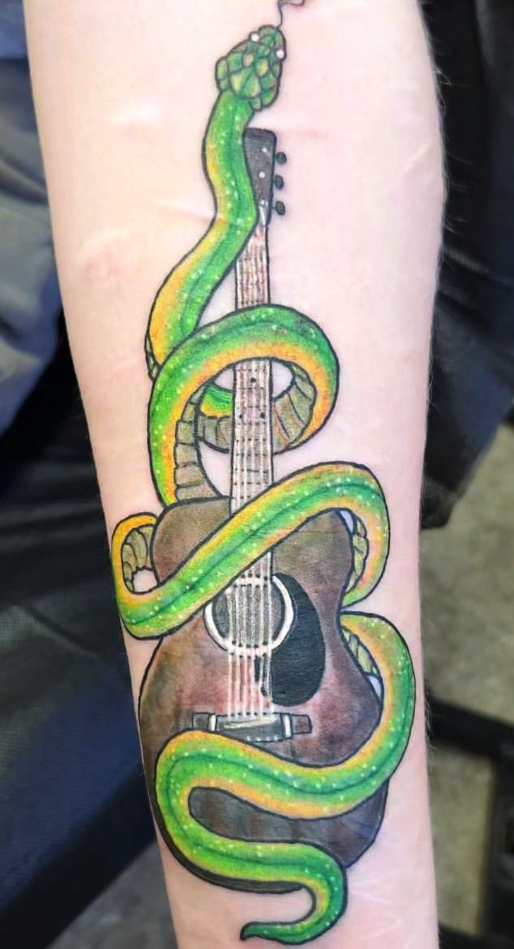 Guitar Tattoo Picture