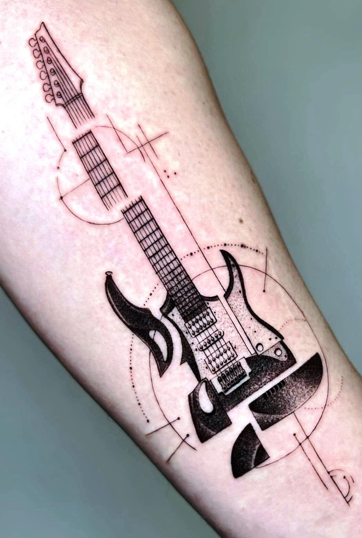 Guitar Tattoo Figure