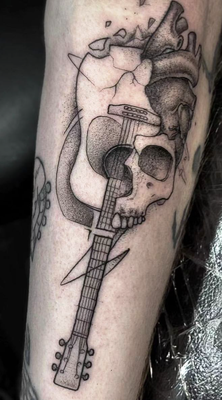 Guitar Tattoo Portrait