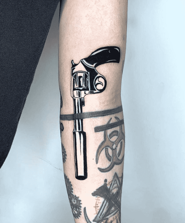 Gun Tattoo Portrait