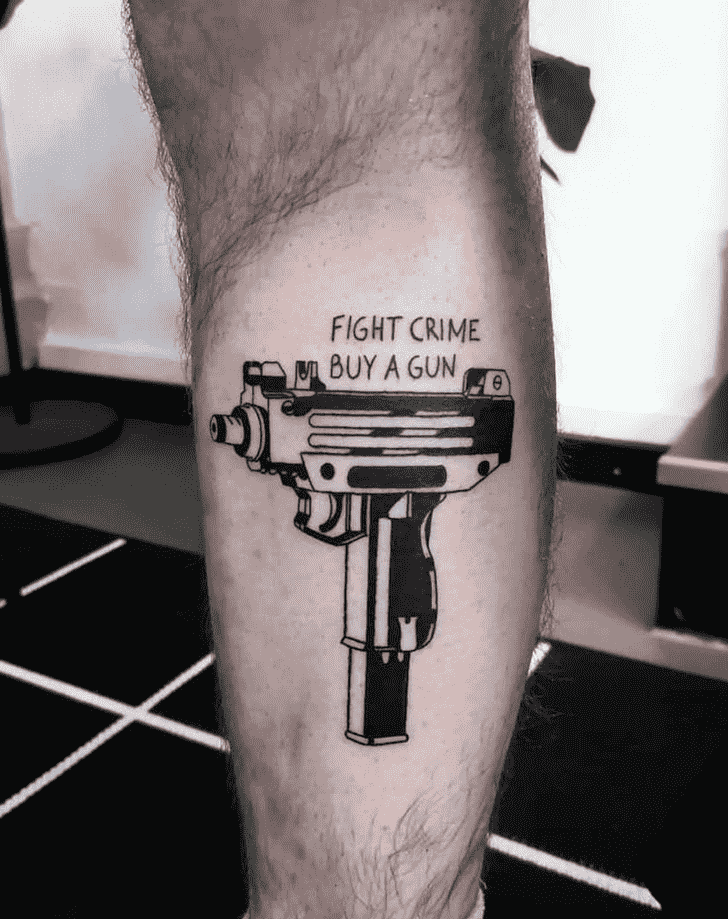 Gun Tattoo Design Image