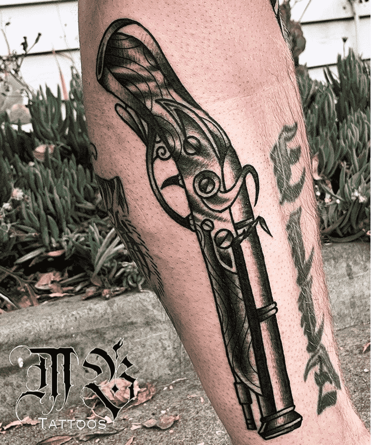 Gun Tattoo Photos