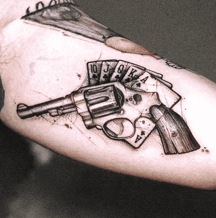 Gun Tattoo Shot