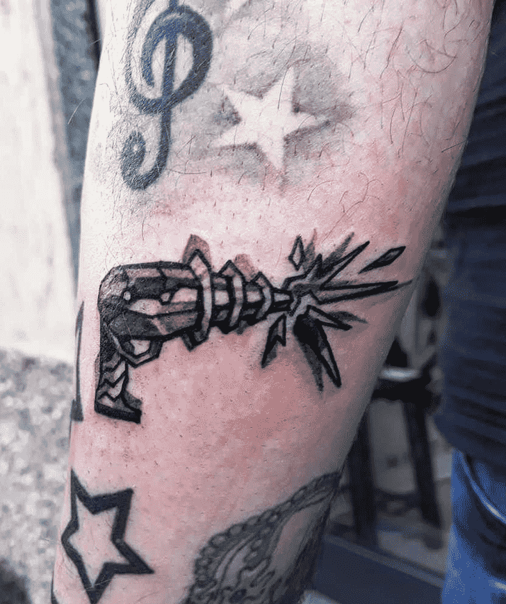 Gun Tattoo Portrait