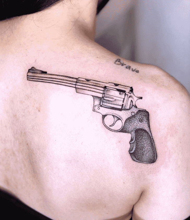 Gun Tattoo Shot