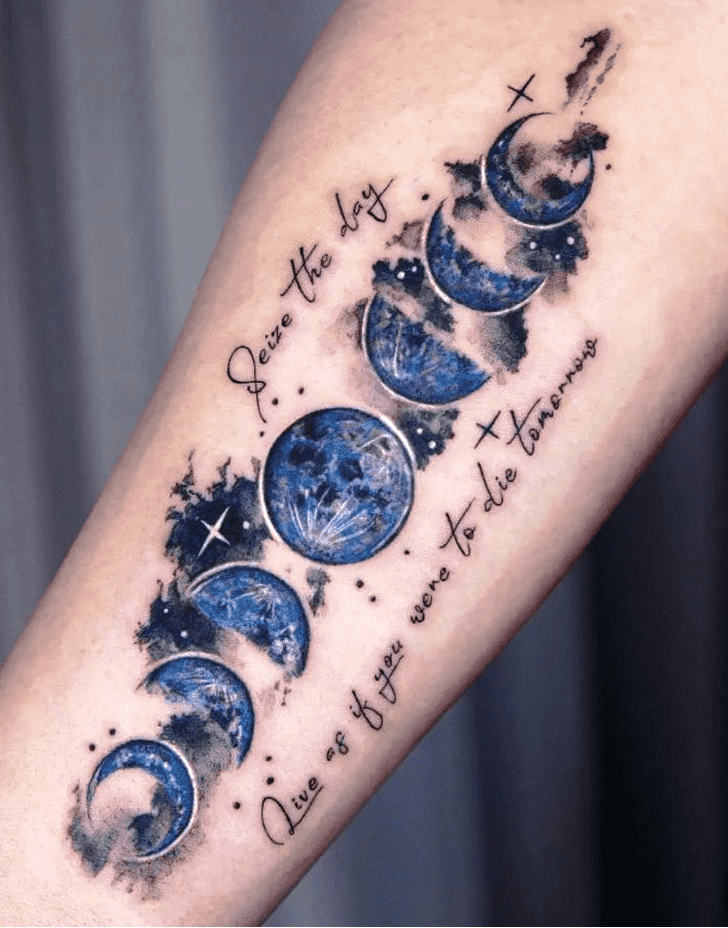 Half Moon Tattoo Ink