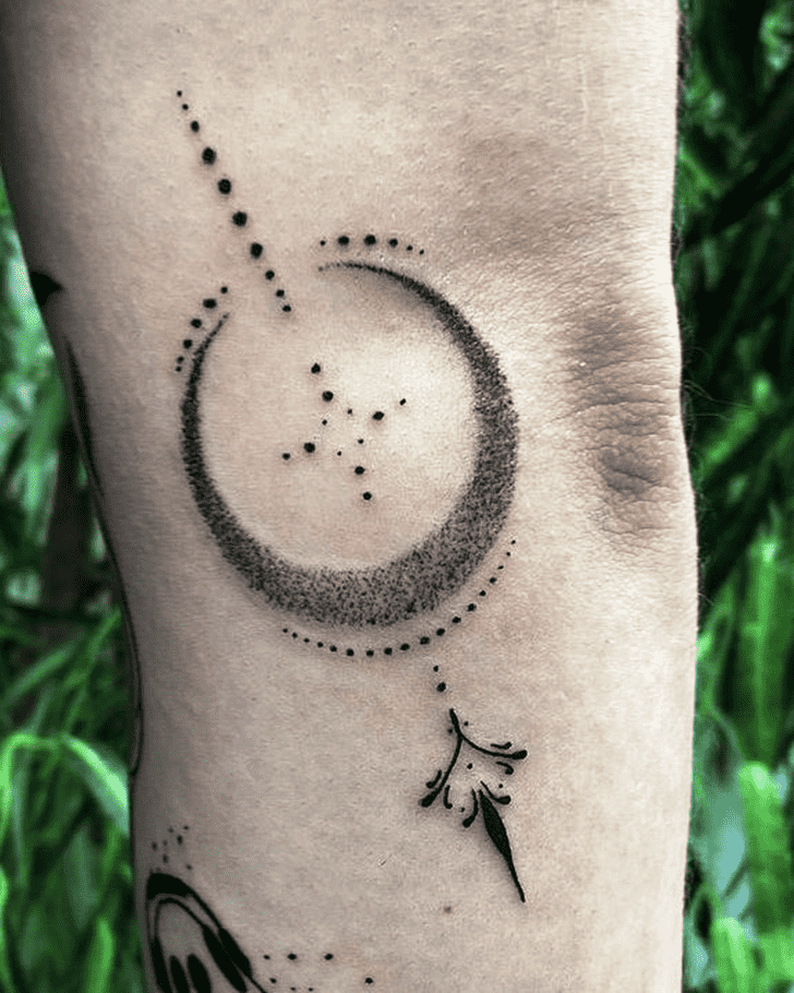 Half Moon Tattoo Shot
