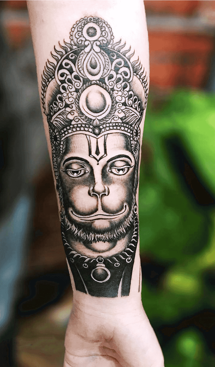 Hanuman Tattoo Figure