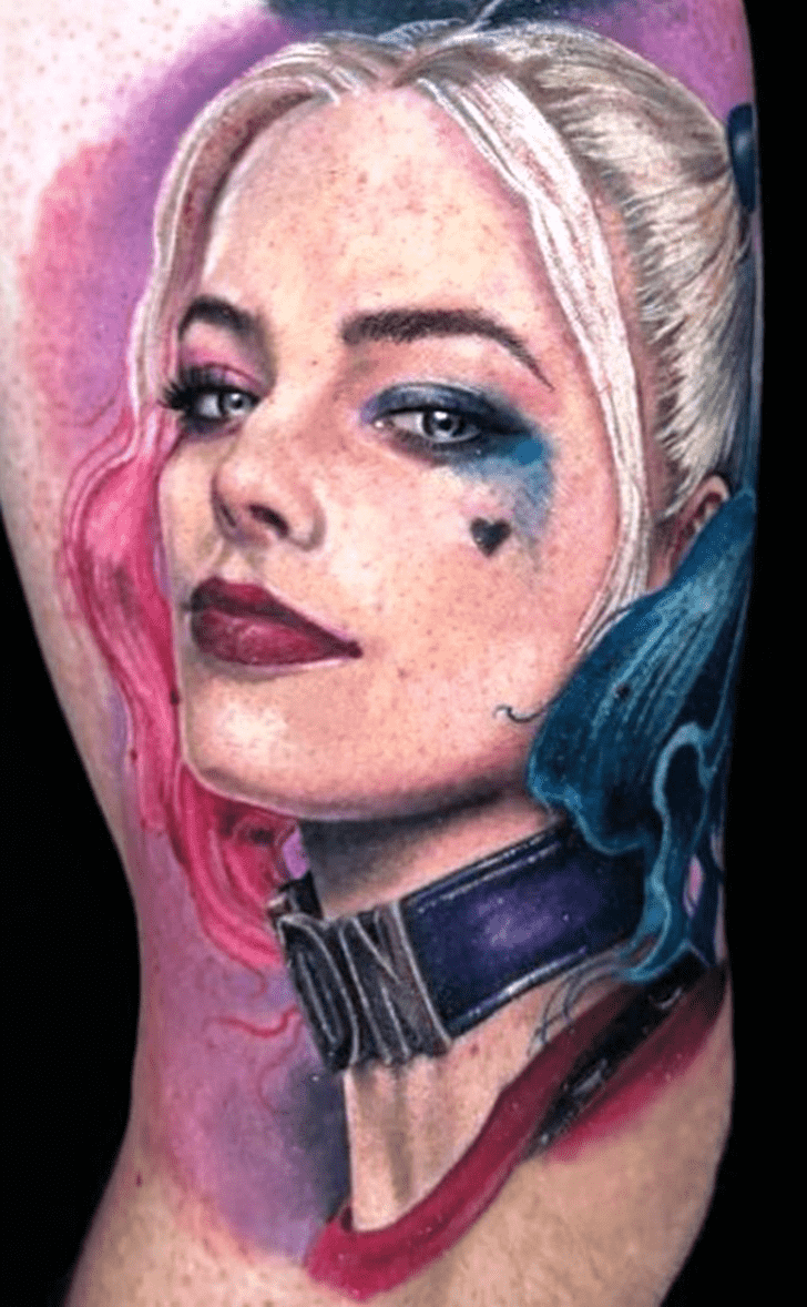 Harley Quinn Tattoo Shot
