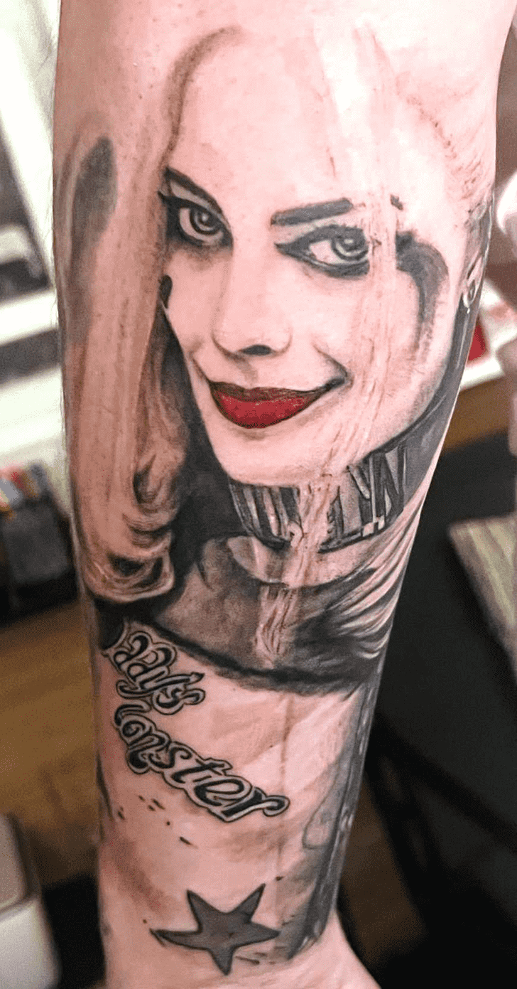 Harley Quinn Tattoo Shot