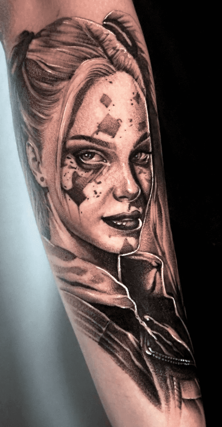 Harley Quinn Tattoo Design Image