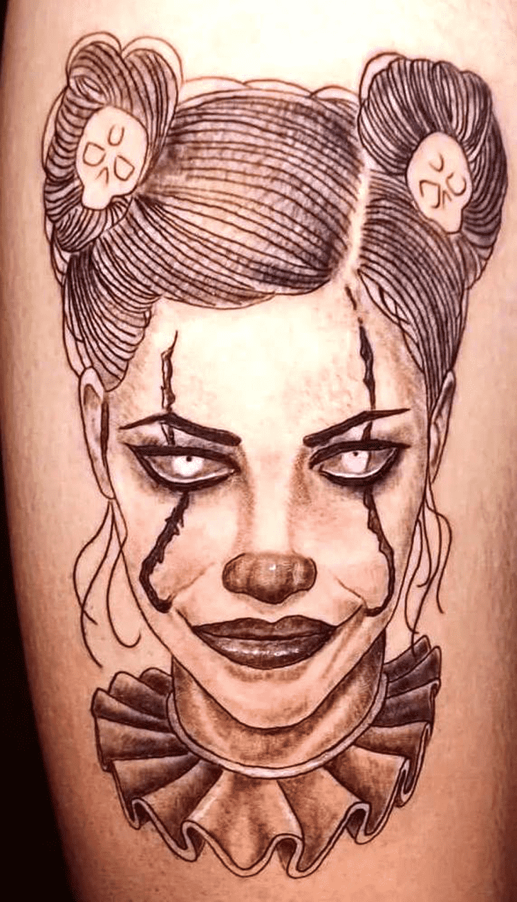Harley Quinn Tattoo Portrait