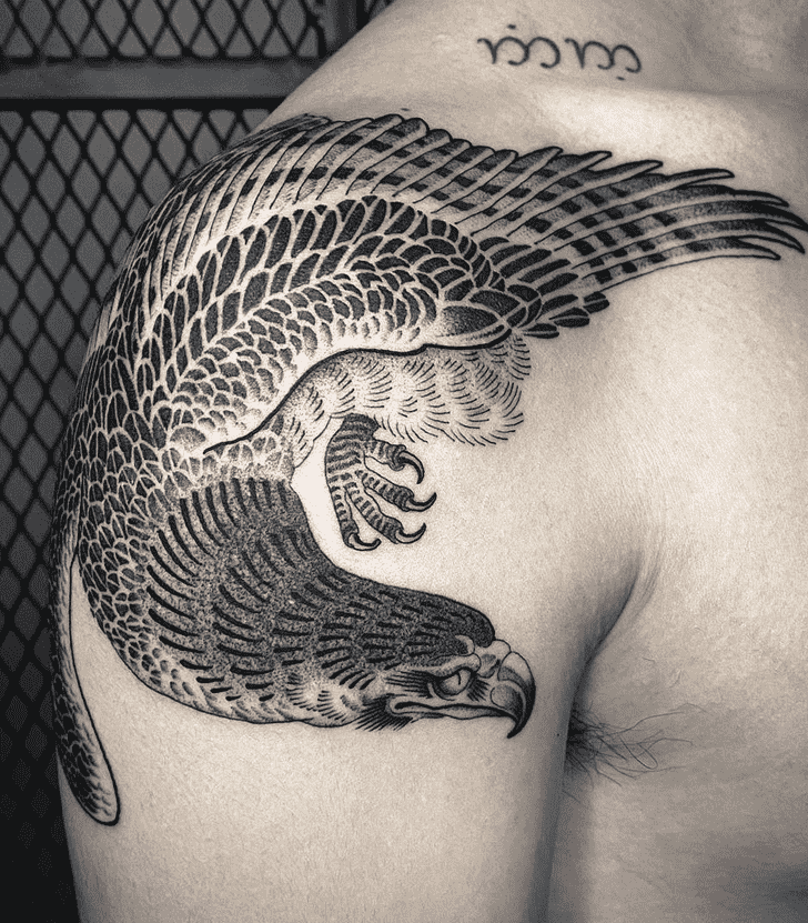 Hawk Tattoo Figure
