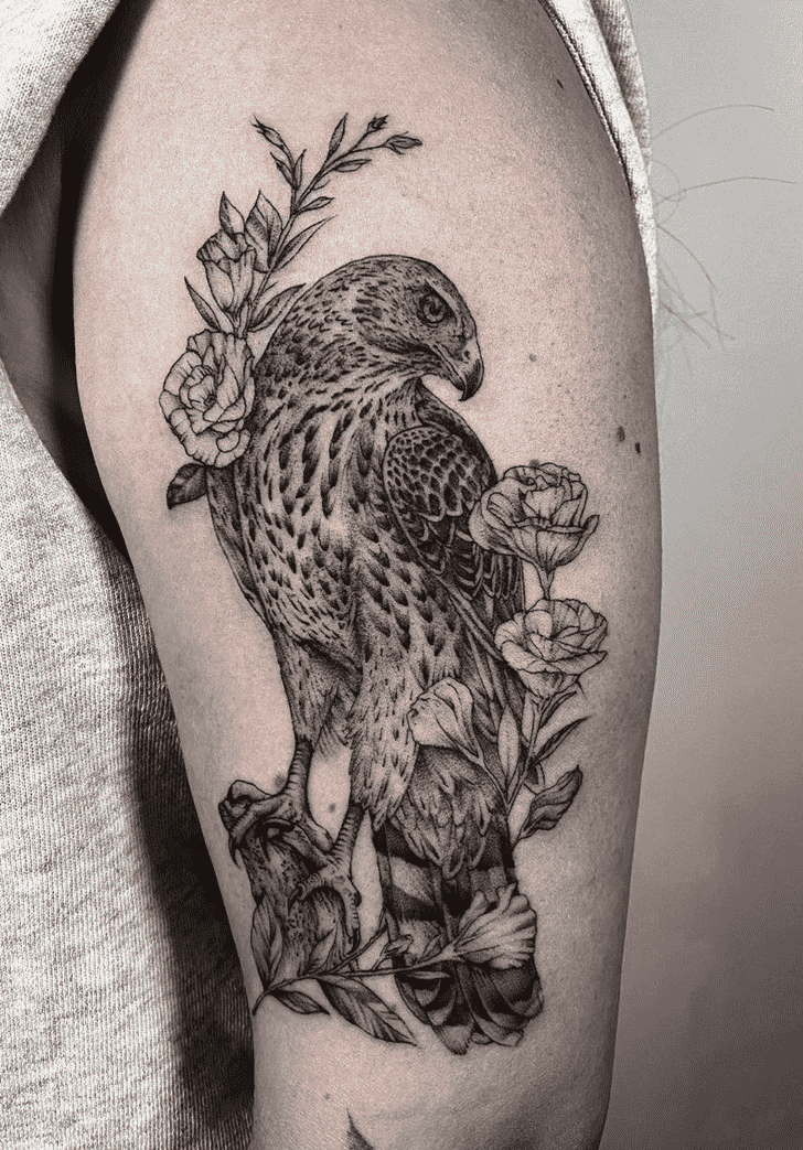 Hawk Tattoo Photograph