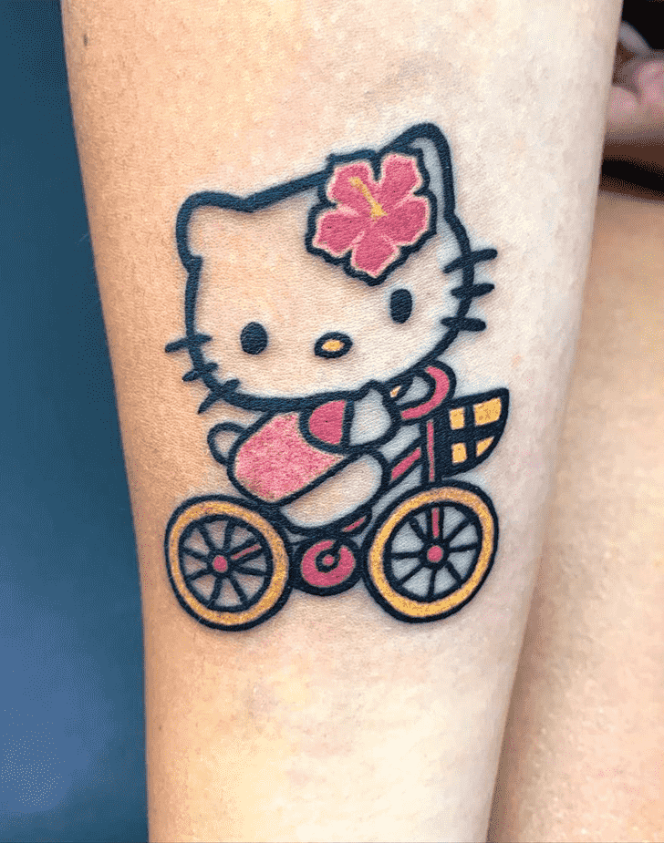 Hello Kitty Tattoo Shot