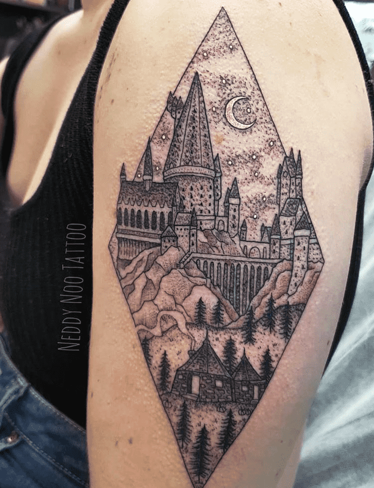 Hogwarts Tattoo Portrait
