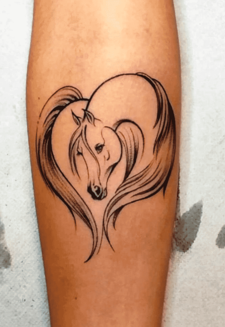 Horse Tattoo Shot