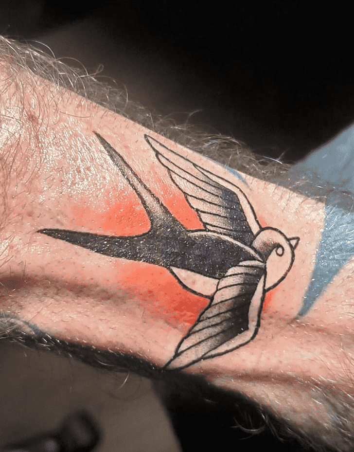 House Sparrow Tattoo Shot