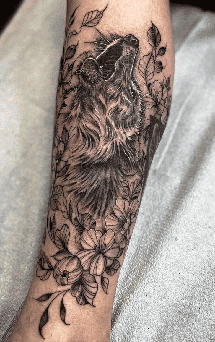Howling Wolf Tattoo Ink