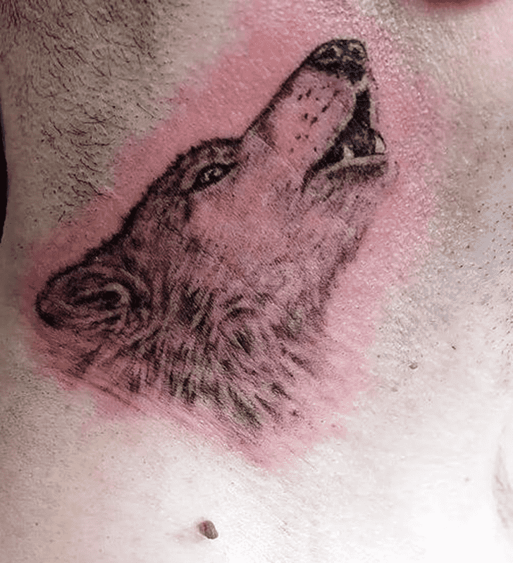 Howling Wolf Tattoo Shot