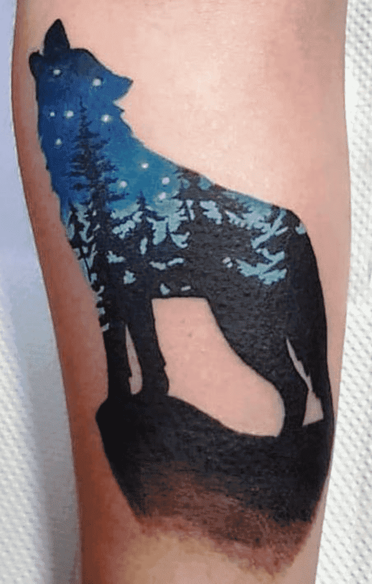 Howling Wolf Tattoo Photo