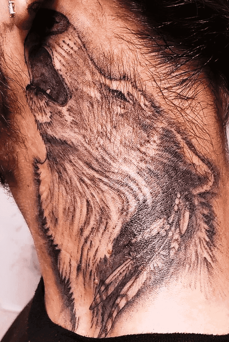Howling Wolf Tattoo Photos