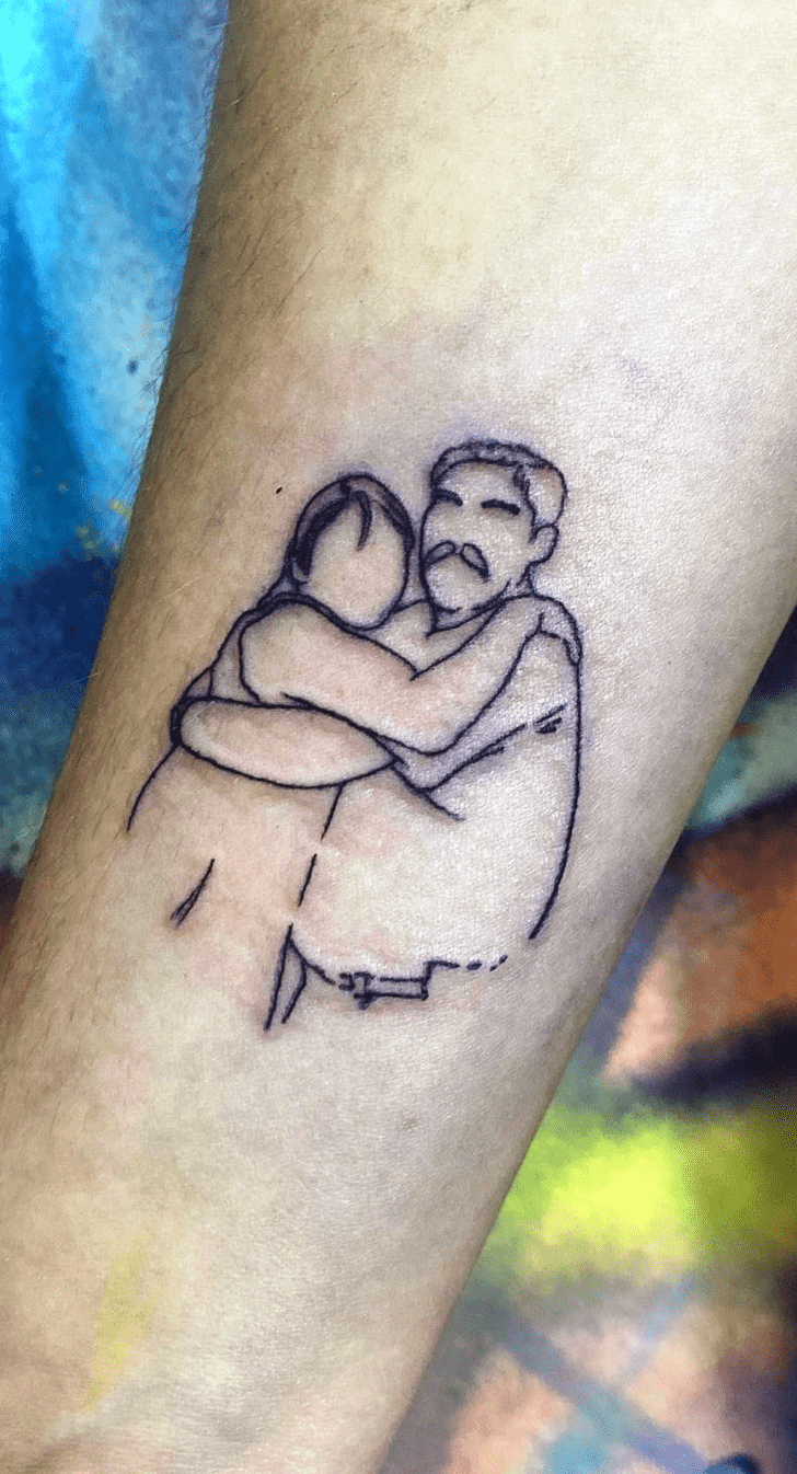 Hug Day Tattoo Portrait