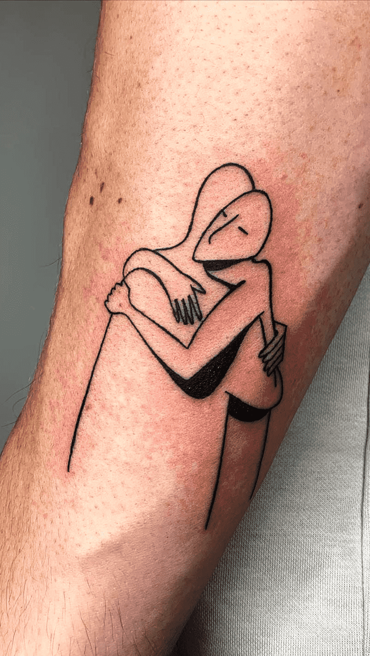 Hug Day Tattoo Portrait