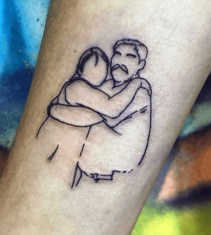 Hug Tattoo Design Image