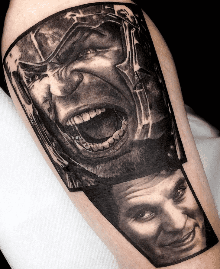 Hulk Tattoo Shot