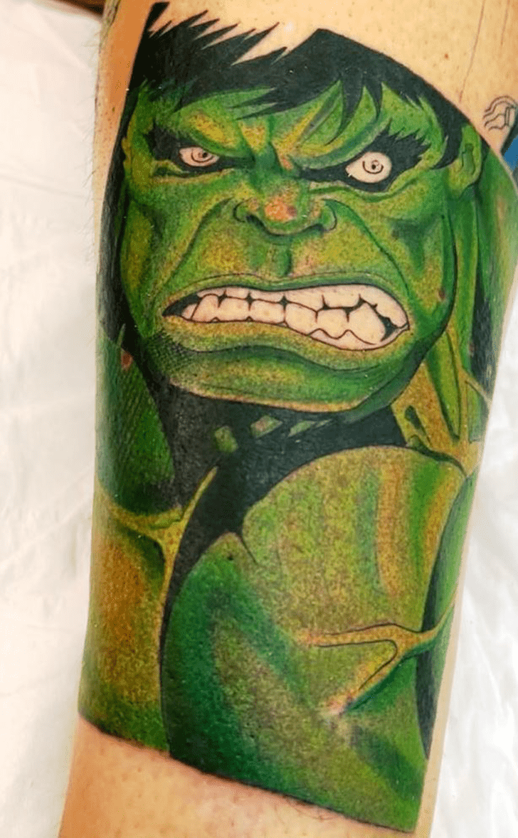 Hulk Tattoo Shot