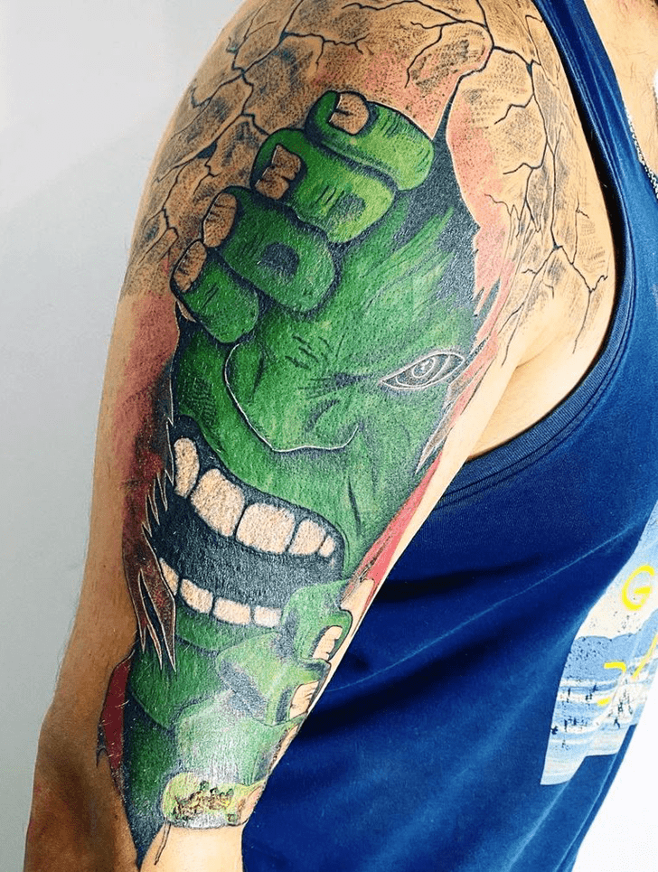 Hulk Tattoo Portrait