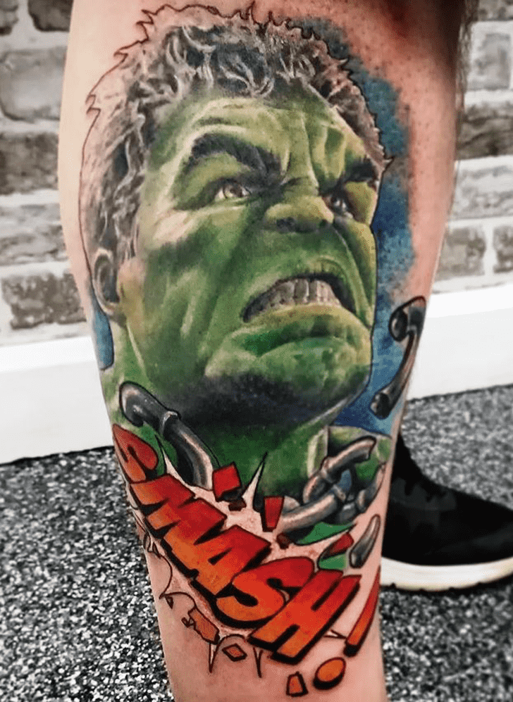 Hulk Tattoo Portrait