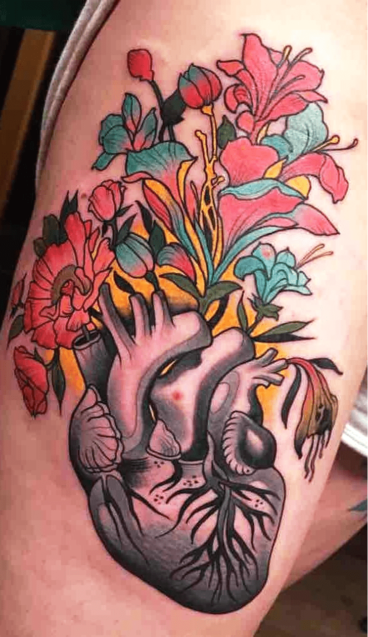 Human Heart Tattoo Picture