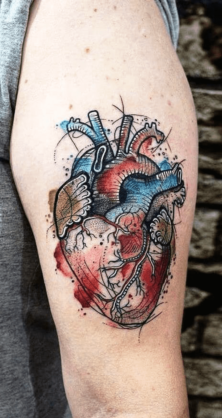 Human Heart Tattoo Photos