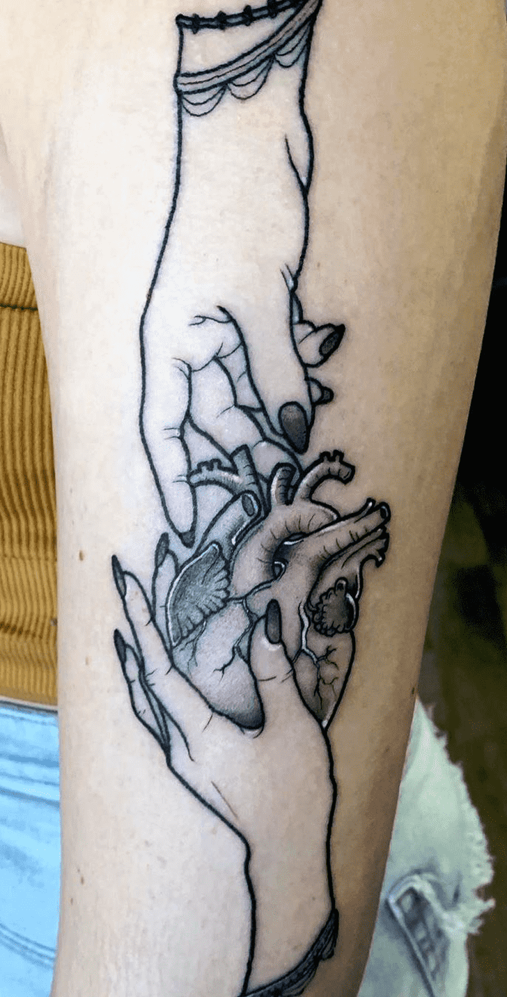 Human Heart Tattoo Photograph