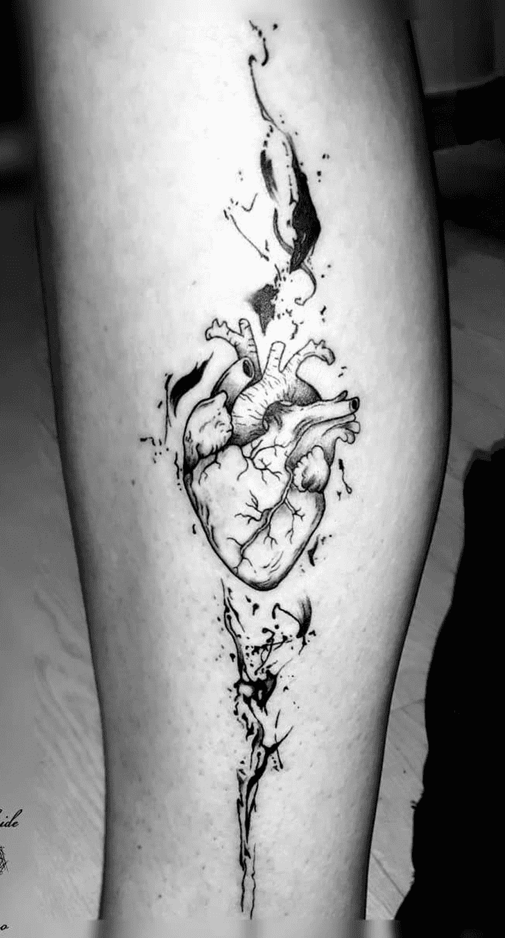 Human Heart Tattoo Photograph