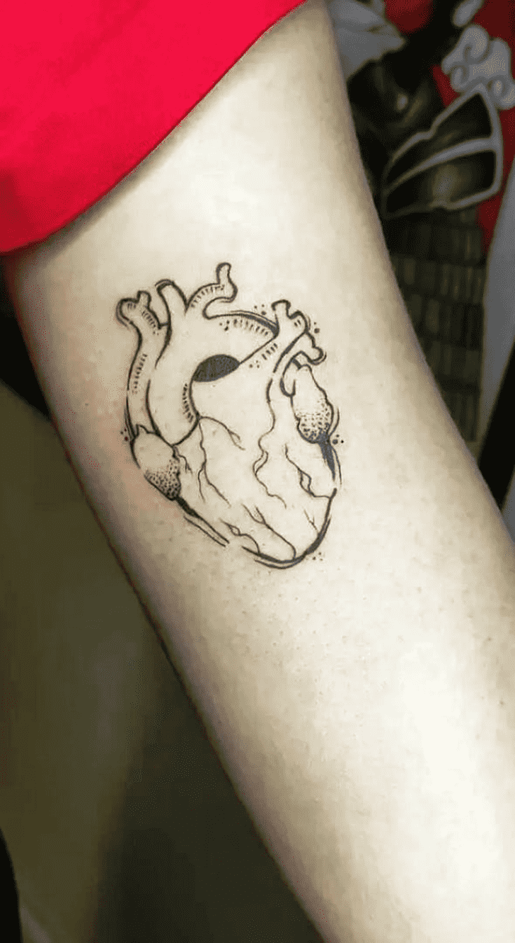 Human Heart Tattoo Portrait