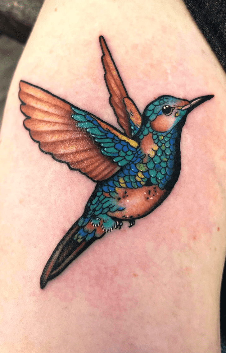Hummingbird Tattoo Shot
