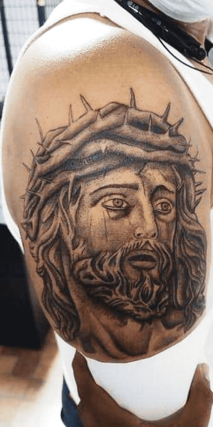 Jesus Crist Tattoo Shot
