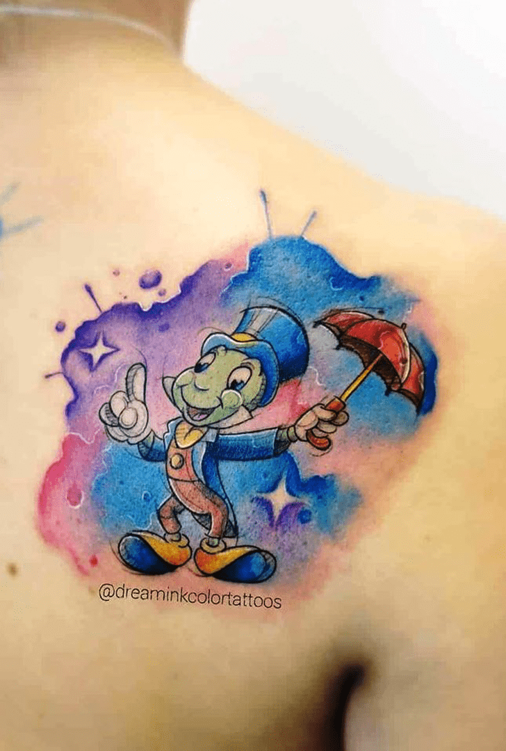 Jiminy Cricket Tattoo Figure