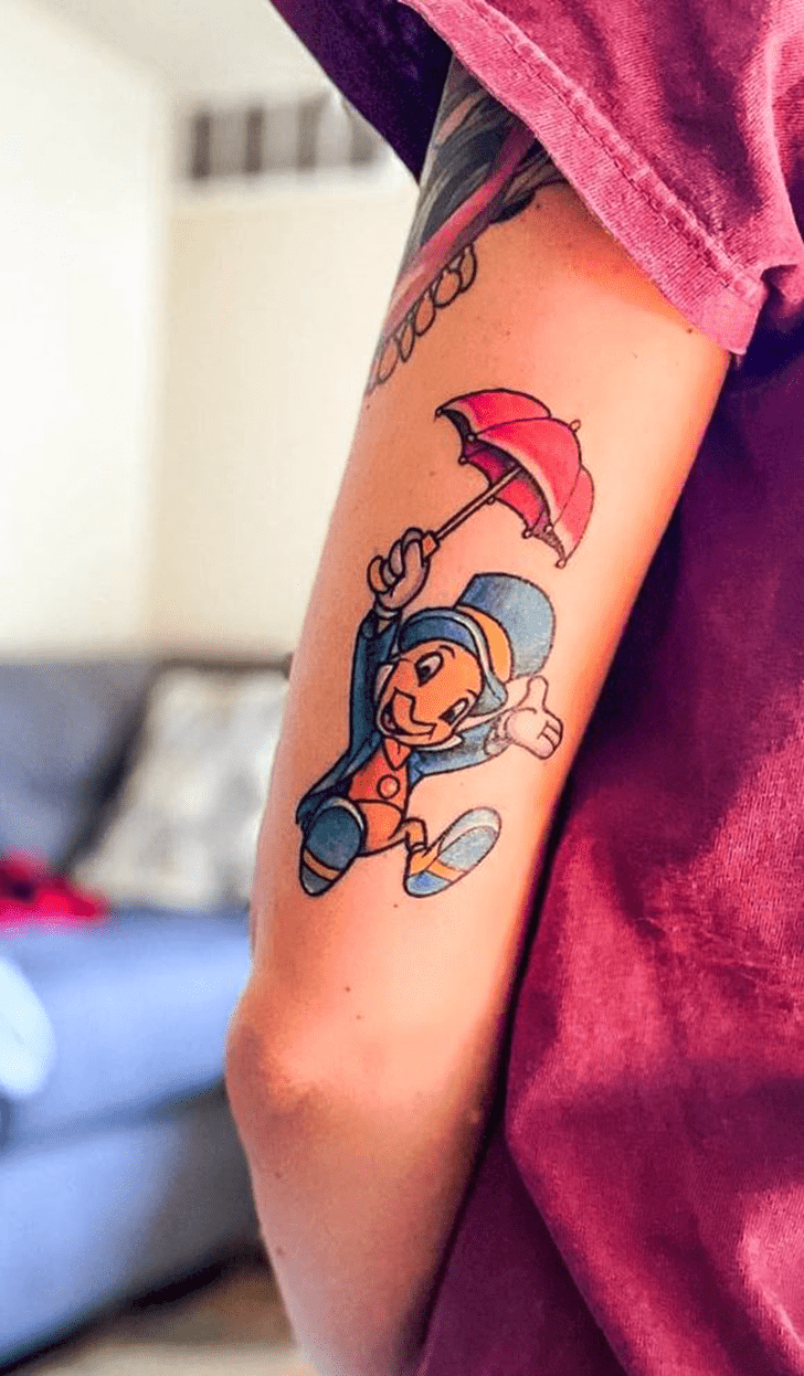 Jiminy Cricket Tattoo Snapshot