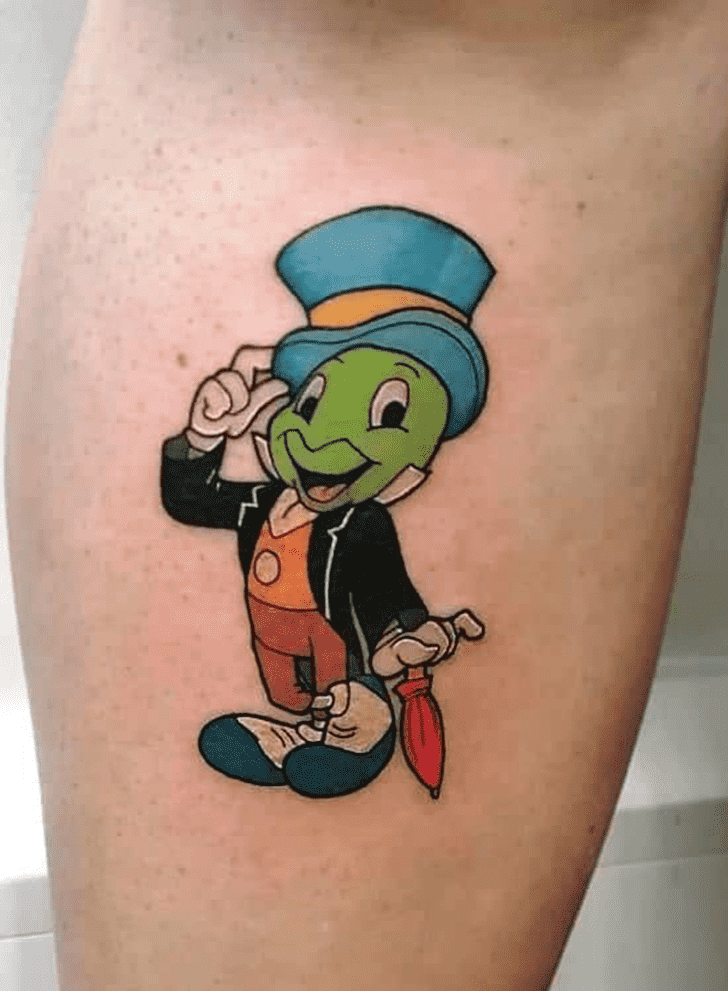Jiminy Cricket Tattoo Snapshot