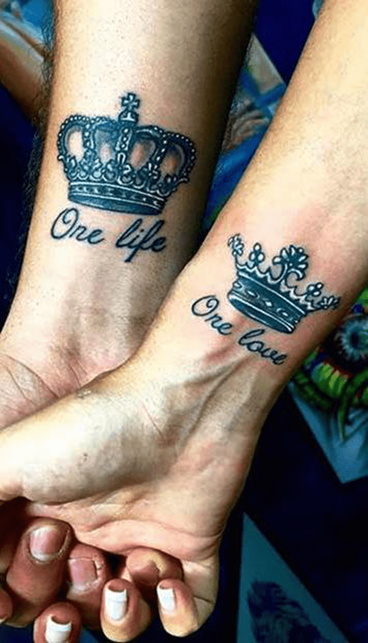 King Queen Tattoo Design Image