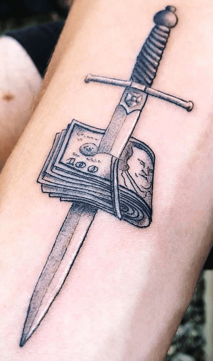 Knife Tattoo Shot