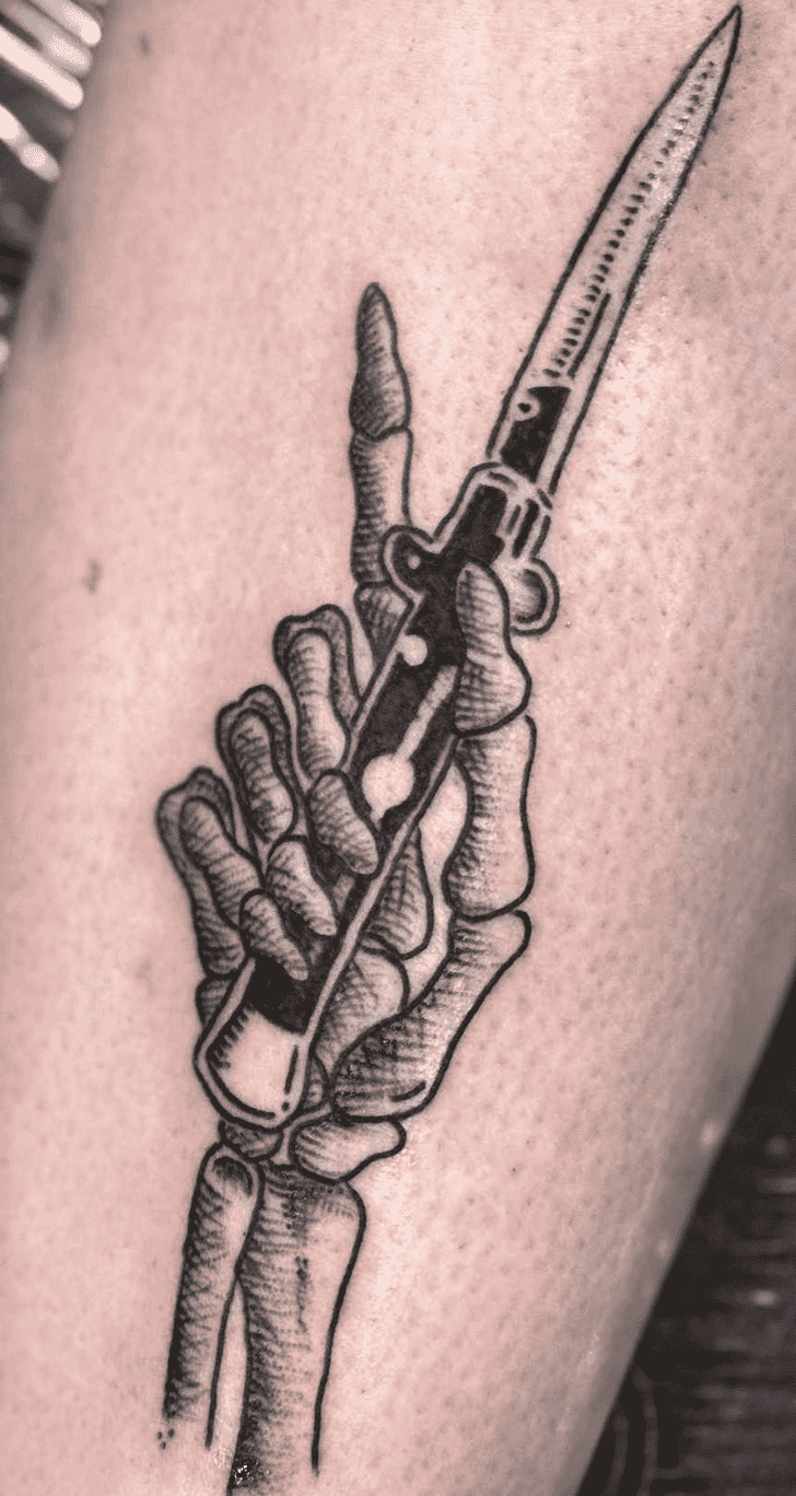Knife Tattoo Photo