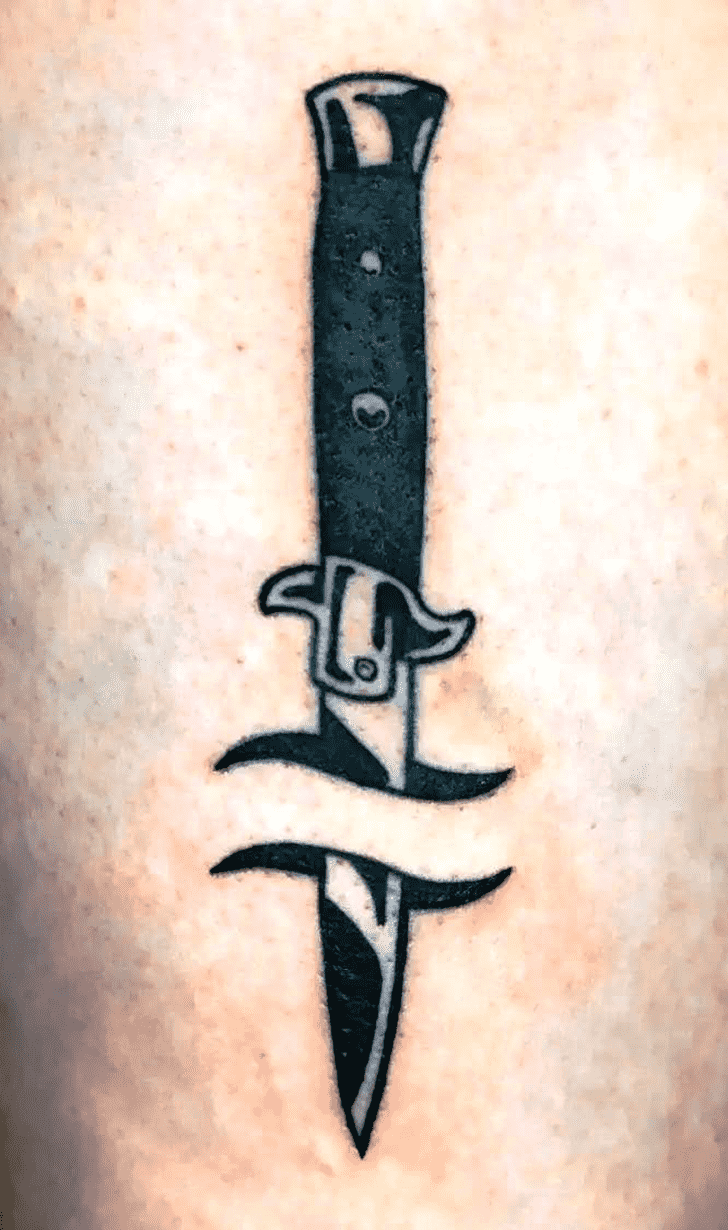 Knife Tattoo Ink