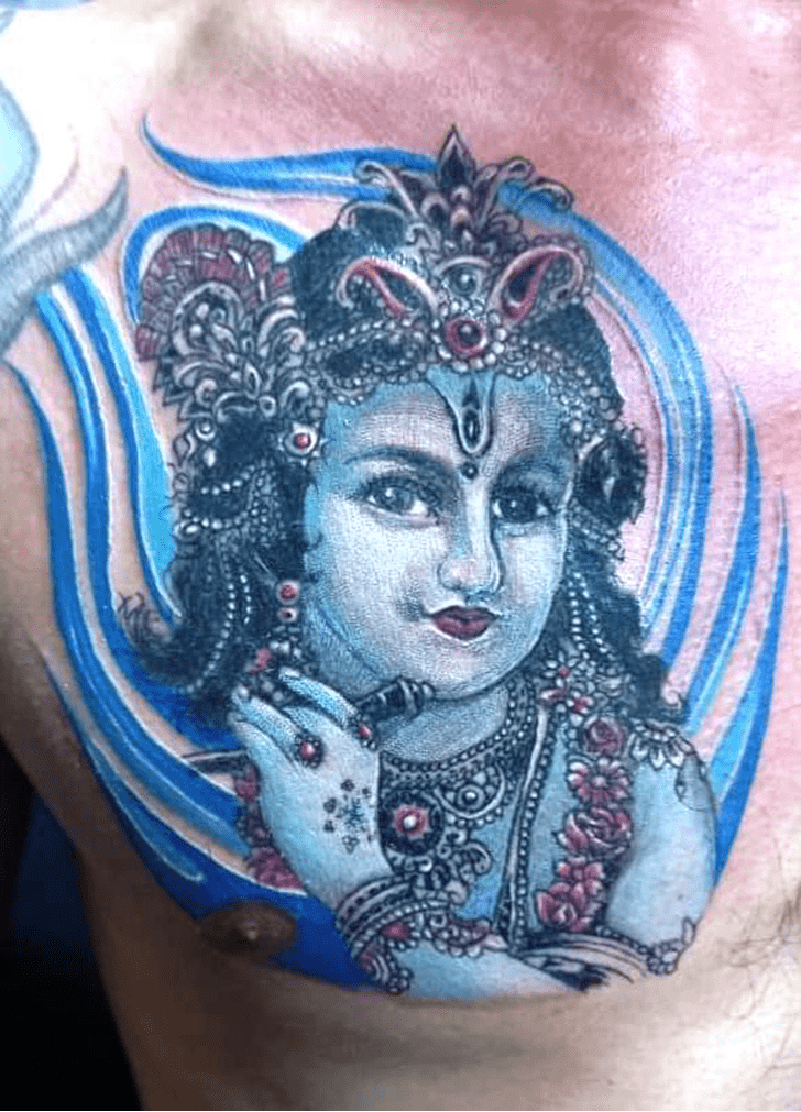 Krishna Janmashtami Tattoo Figure